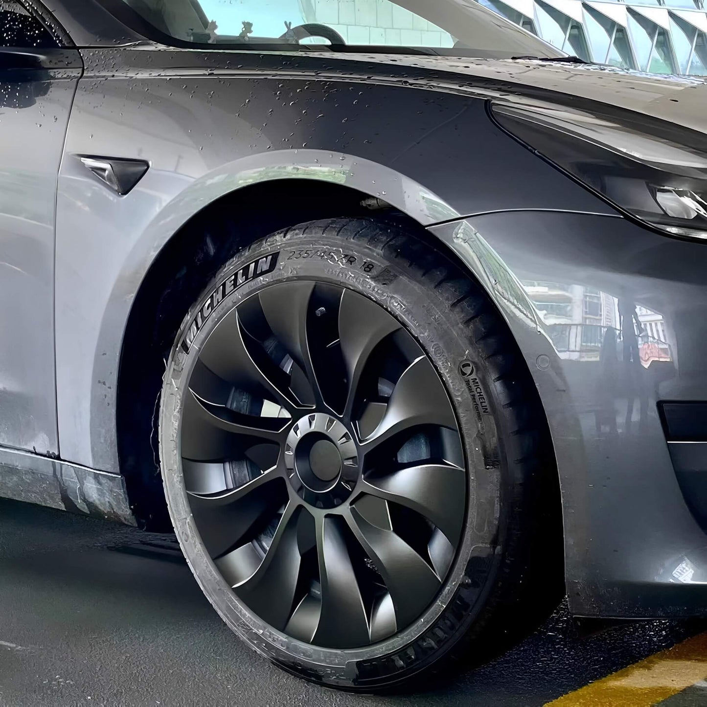 Best Tesla Model 3 18 inch Aero Hubcaps Wheels Cover Replacement