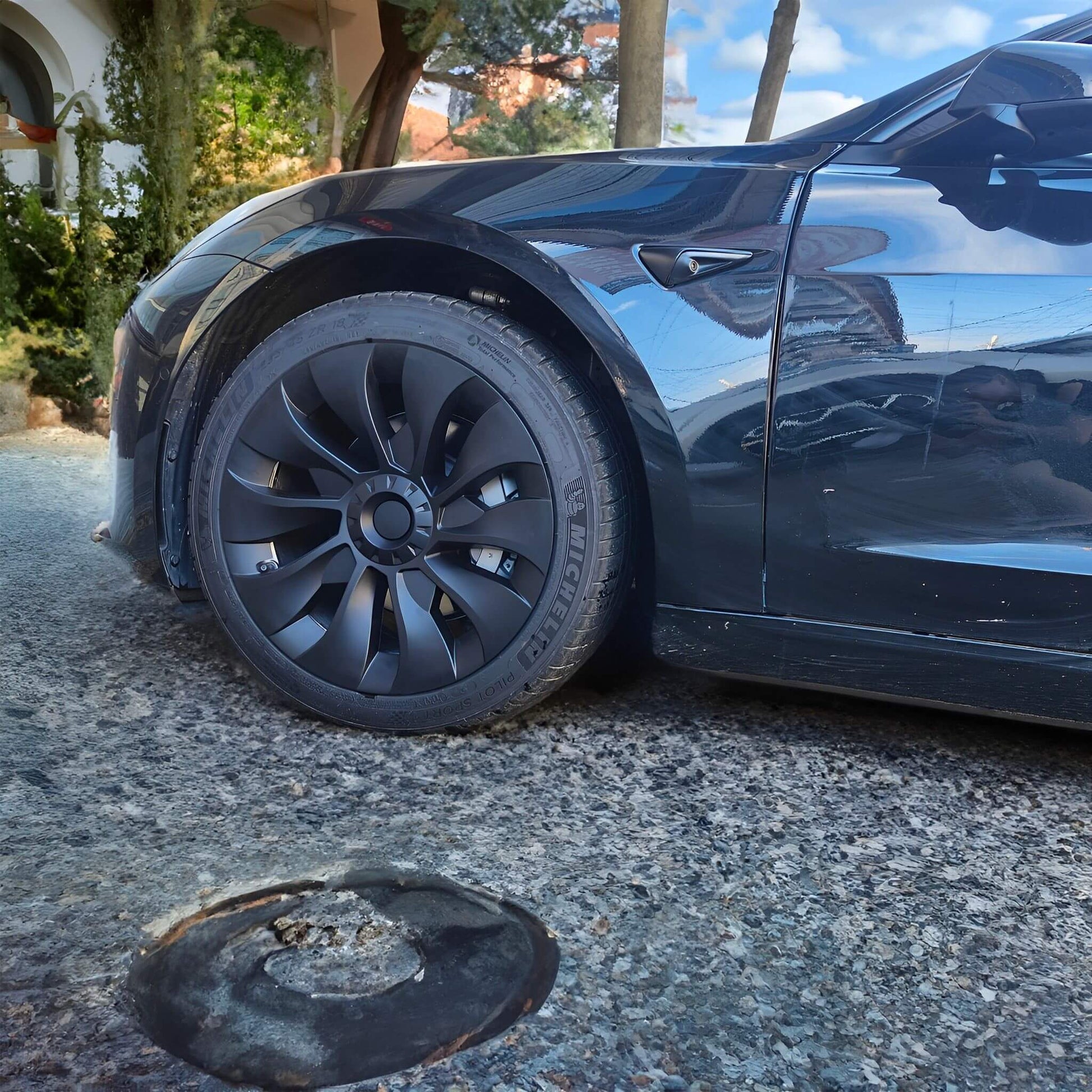 Best Tesla Model 3 18 inch Aero Hubcaps Wheels Cover Replacement
