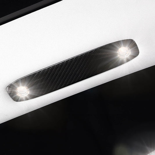 Real Carbon Fiber Reading Light Trim Cover For Tesla Model 3&Y - EnjoyEV