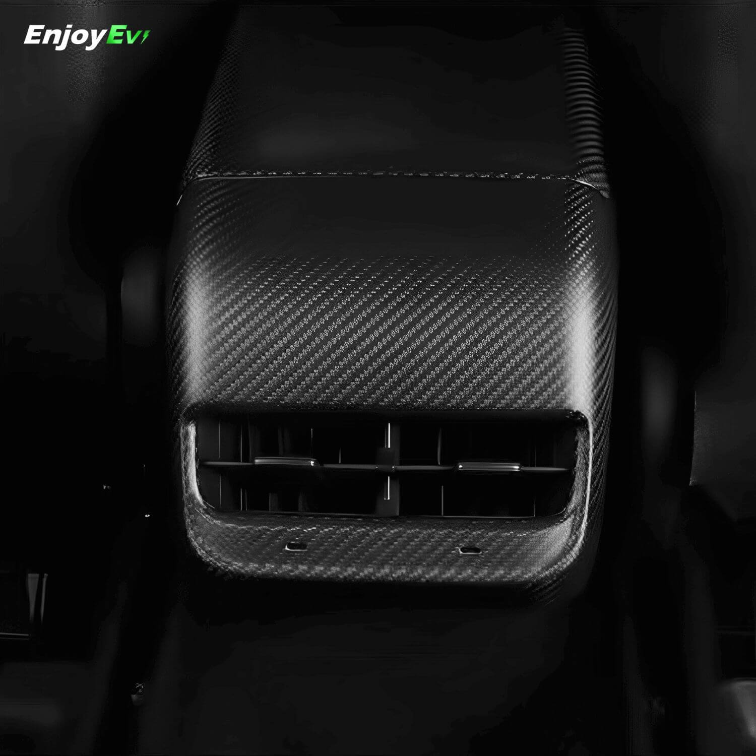 Carbon Fiber Inner Rear Air Vent Outlet Cover AC Vent Trim for Tesla Model 3 Y - EnjoyEV