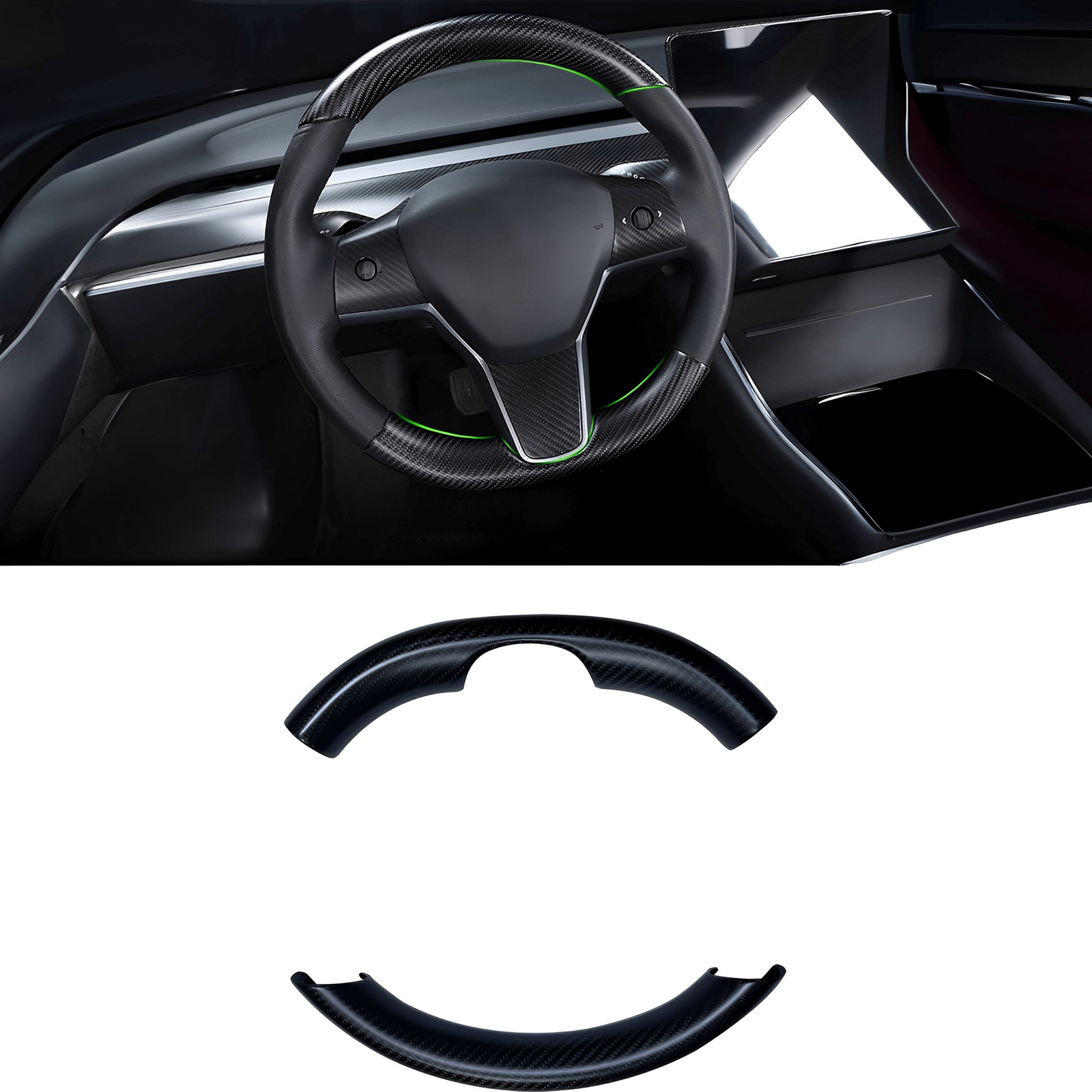 Best Carbon Fiber Steering Wheel Cover for Tesla Model 3/Y - EnjoyEV