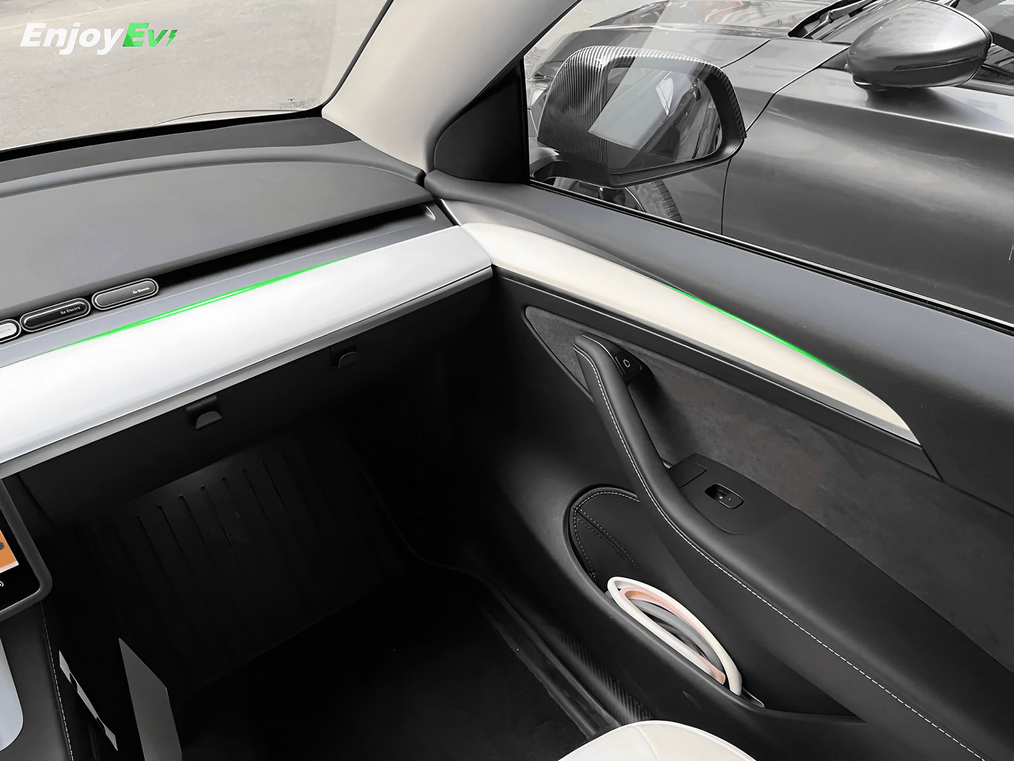 Tesla Model 3 & Y Dashboard Front Door Trim Covers Panel- EnjoyEV