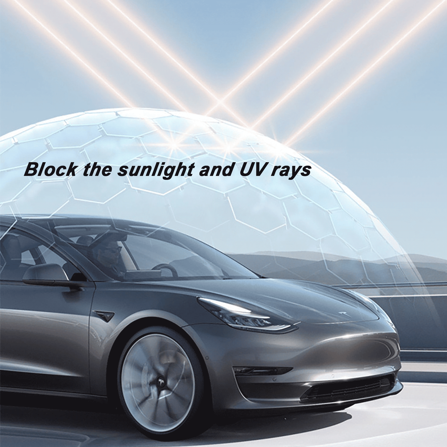 Tesla Model Y 3 Retractable Glass Roof Sunshade
