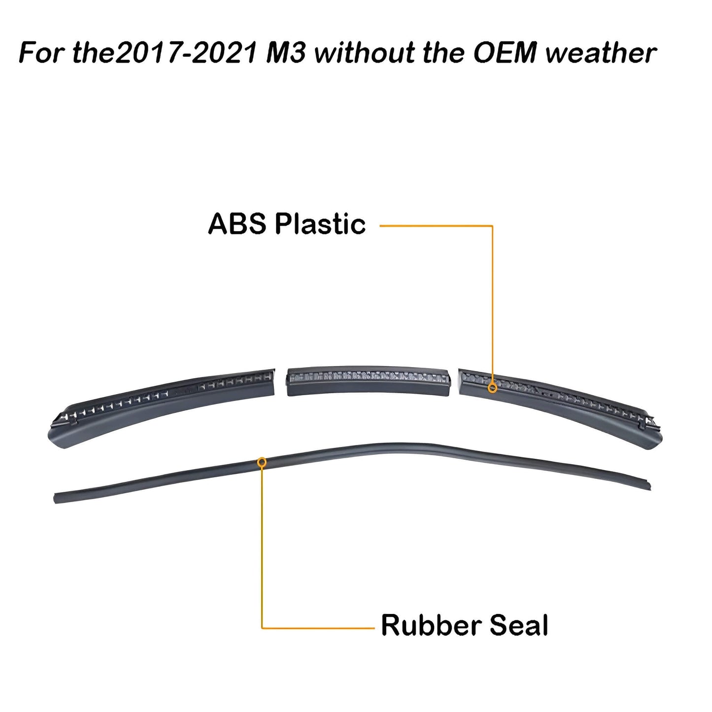 All Weather Front Trunk Rubber Seal For Tesla Model 3 - EnjoyEV