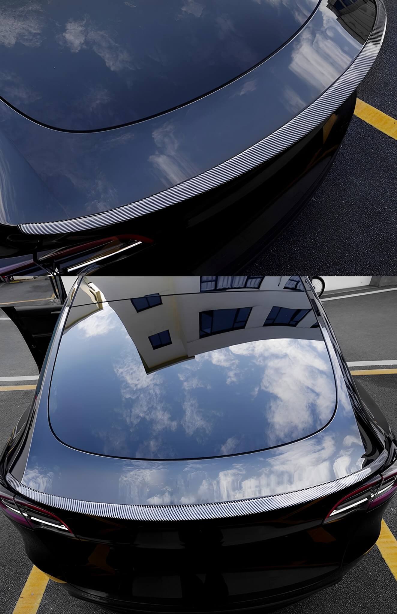 Tesla Model 3 Y Carbon Fiber Trunk Spoiler OEM