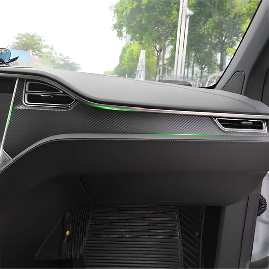 Real Carbon Fiber Dashboard Cover for Tesla Model X & S