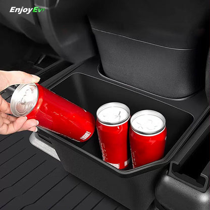 Tesla Model Y Rear Back Seat Storage Box Trash Can Bin- EnjoyEV