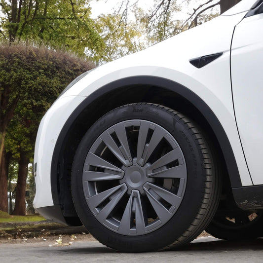 Model X Style Turbine Wheel Covers For Tesla Model Y 19'' - EnjoyEV