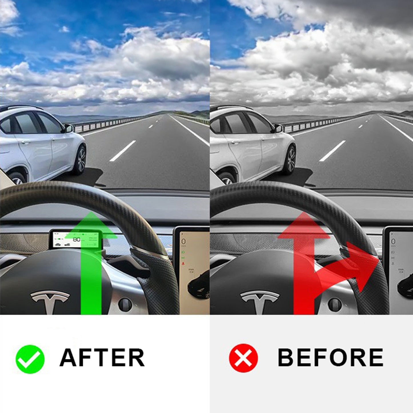 Tesla Model 3 Y extra mini screen display