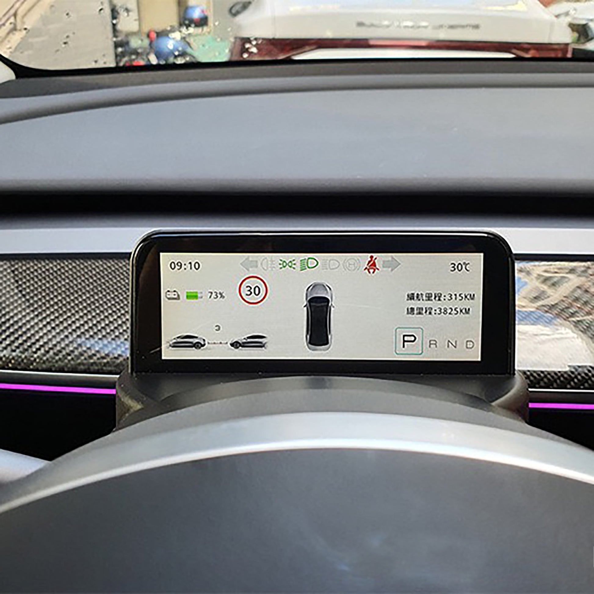 Tesla Model 3 Y extra mini screen display