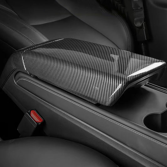 Best Carbon Fiber Armrest Cover for Tesla Model 3 Y - EnjoyEV