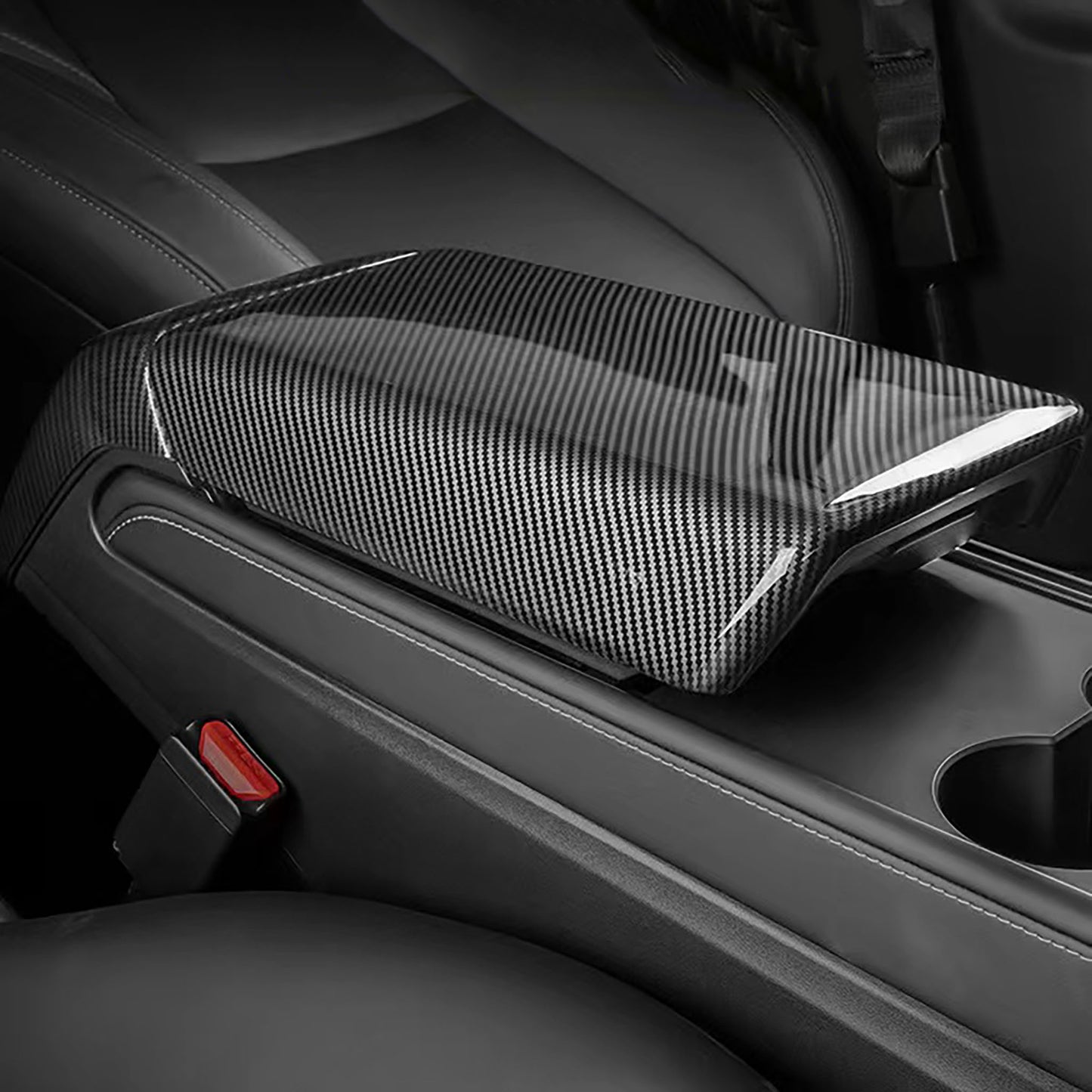 Best Carbon Fiber Armrest Cover for Tesla Model 3 Y - EnjoyEV