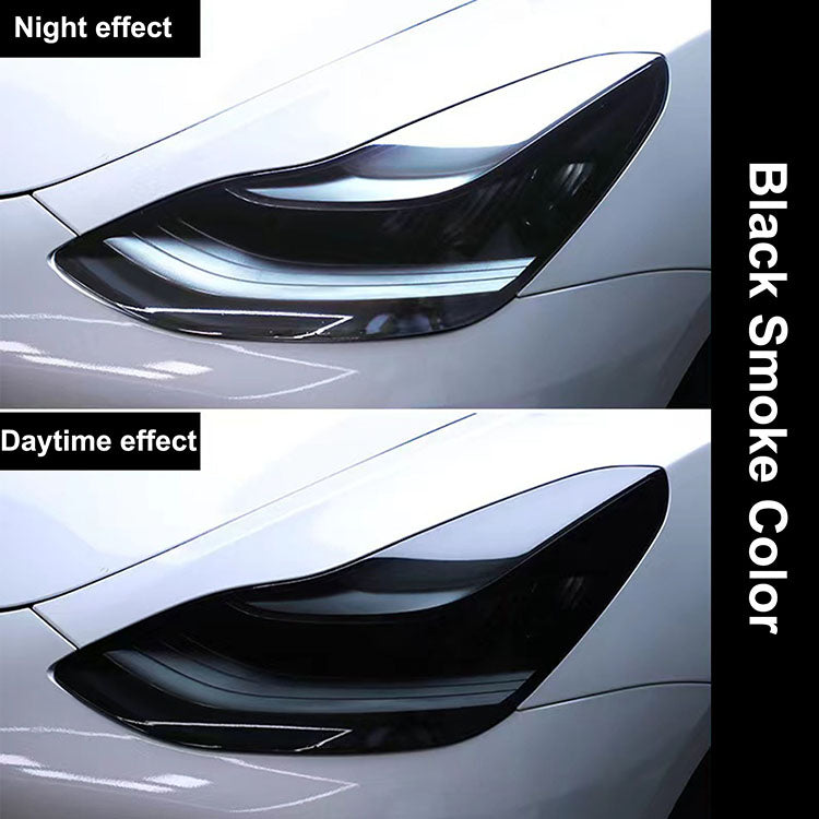 TESLA MODEL 3 & Y TINTED HEADLIGHT AND FOGLIGHT PROTECTION PPF - EnjoyEV