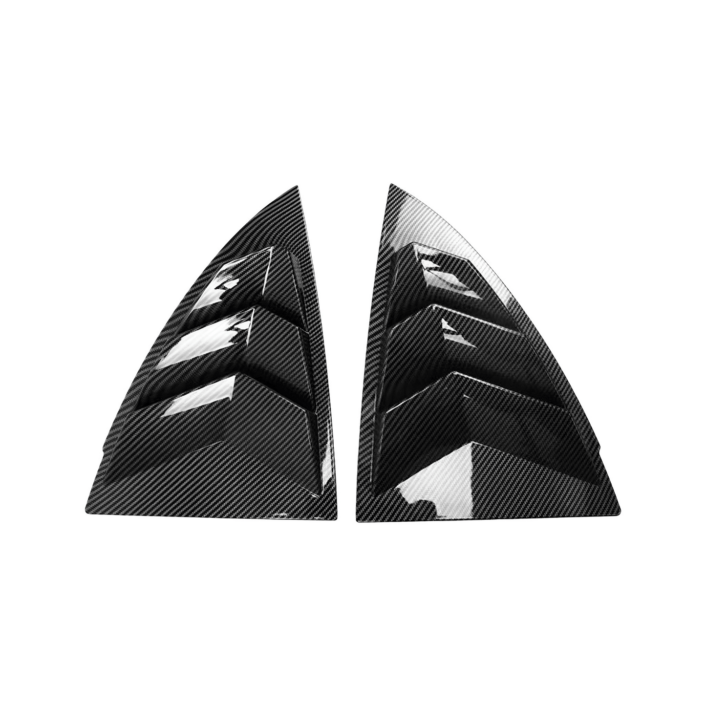 Carbon Fiber Side Window Louver Cover Sport Style for Tesla Model Y 