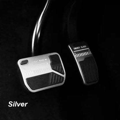Tesla Model 3 Y Non-Slip Foot Pedals Pads Silver Brake Pedal Covers