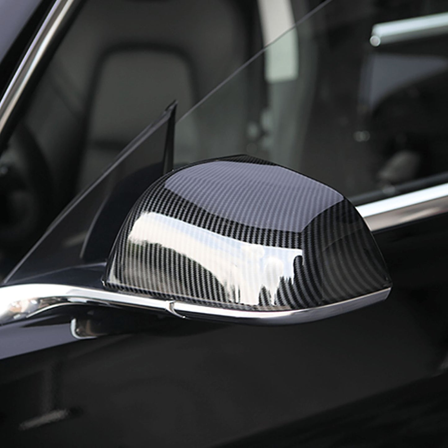Carbon Fiber Mirror Covers For Tesla Model 3/Y/S/X - EnjoyEV
