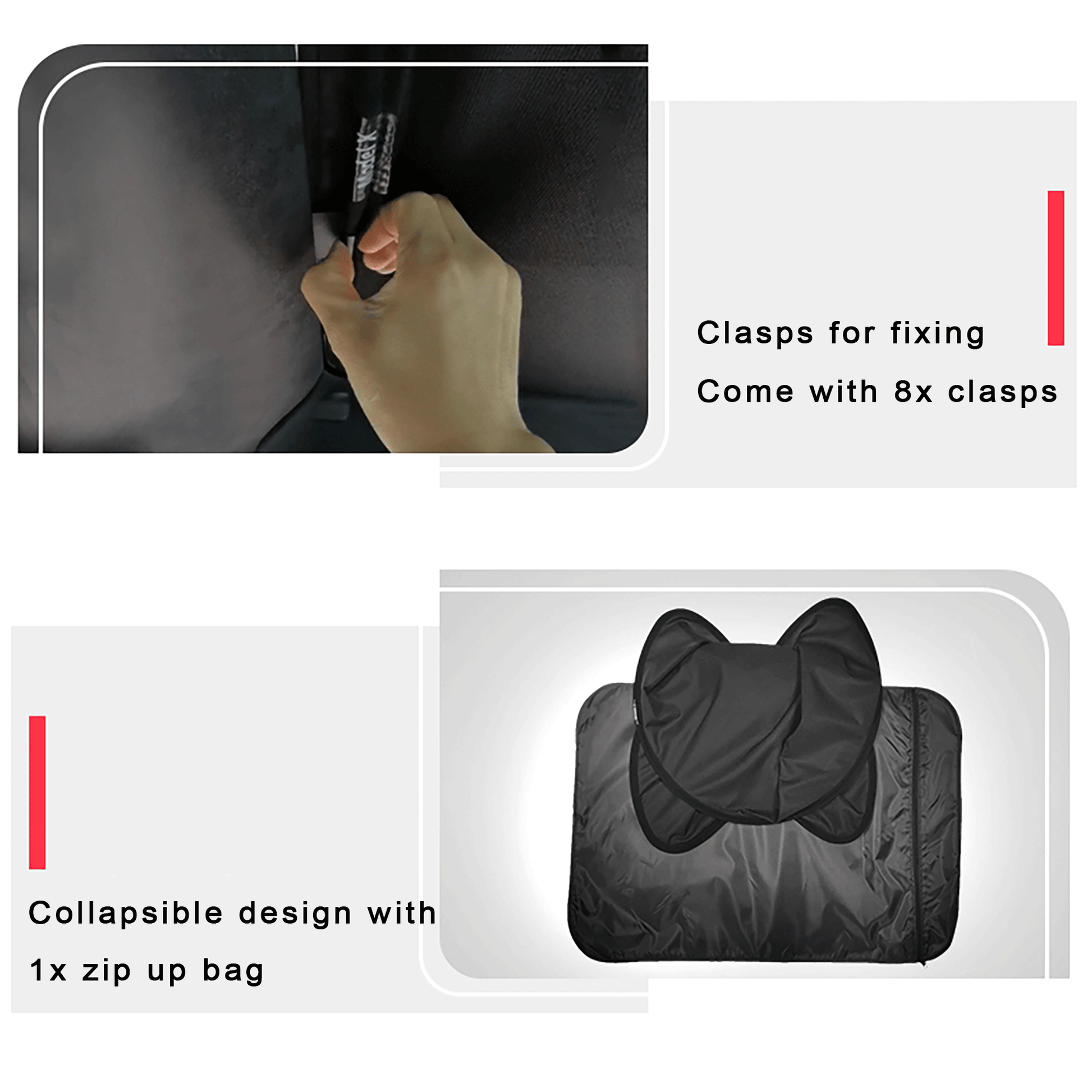 Tesla Model X glass roof sunshade