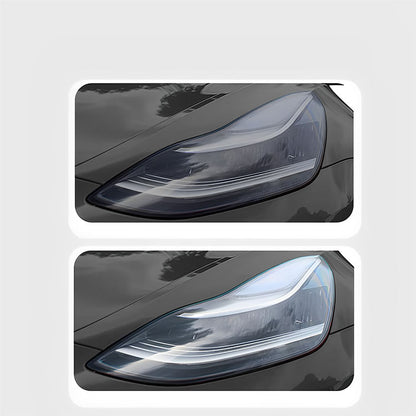 Headlights & Fog Lights Smoke Tint for Tesla Model 3