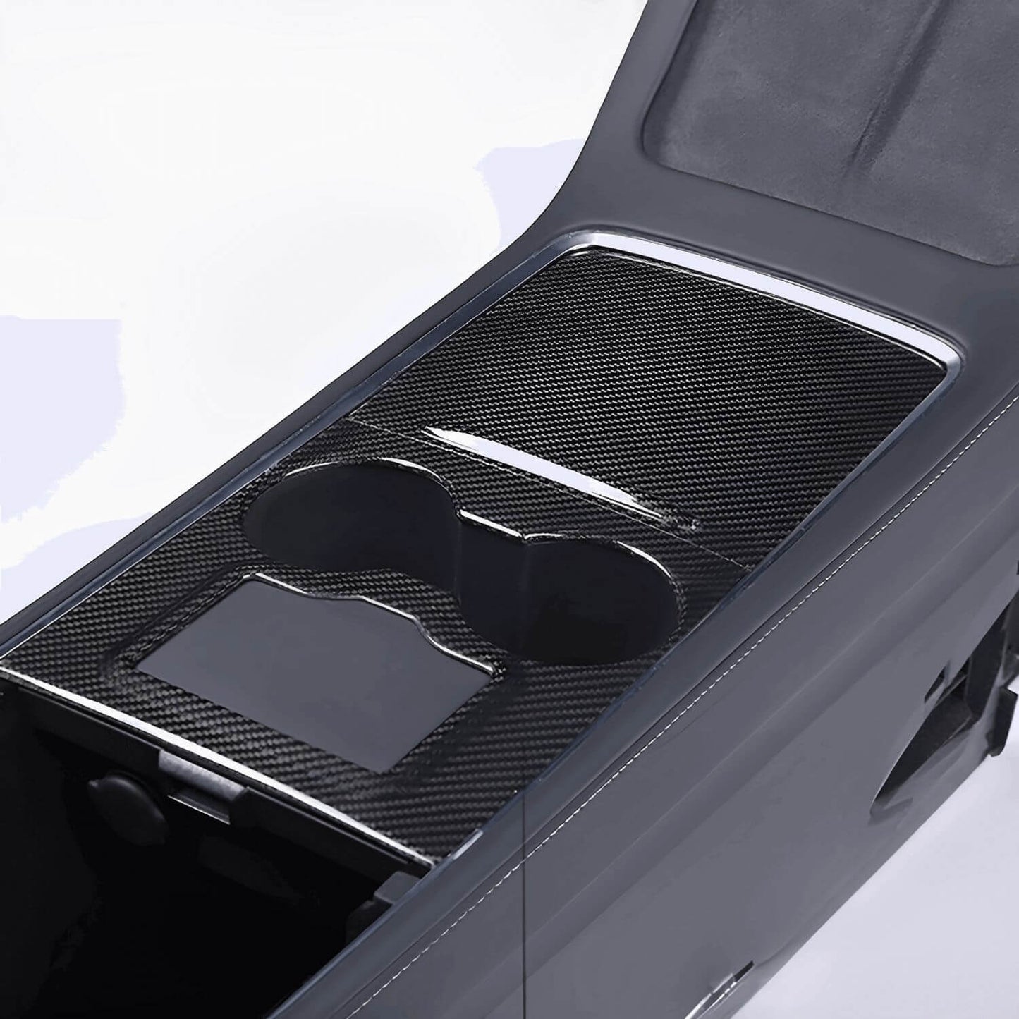 Real Carbon Fiber Console Wrap for Tesla Model 3 & Y - EnjoyEV