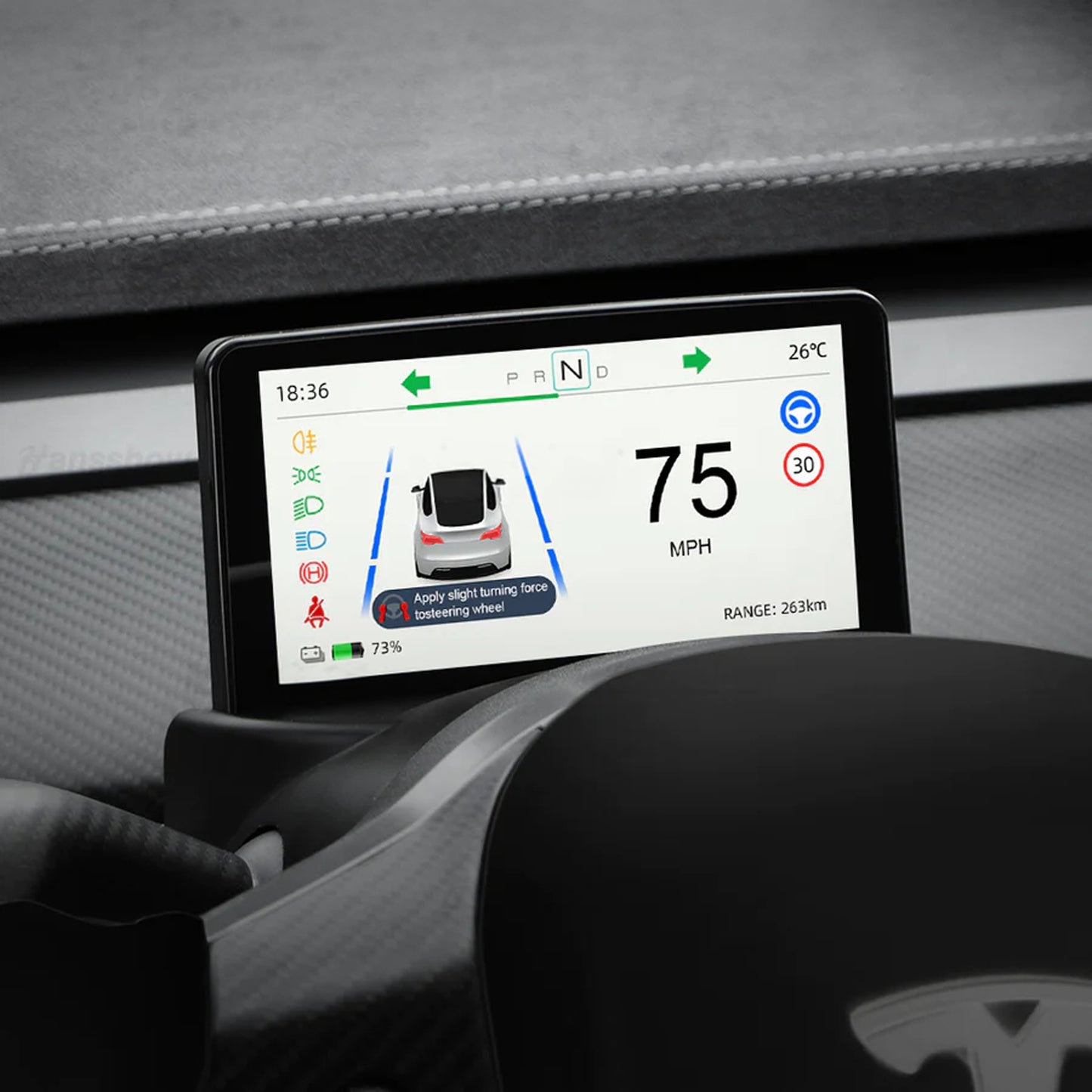 5.16''  Mini Dash Screen Display for Tesla Model 3 & Y