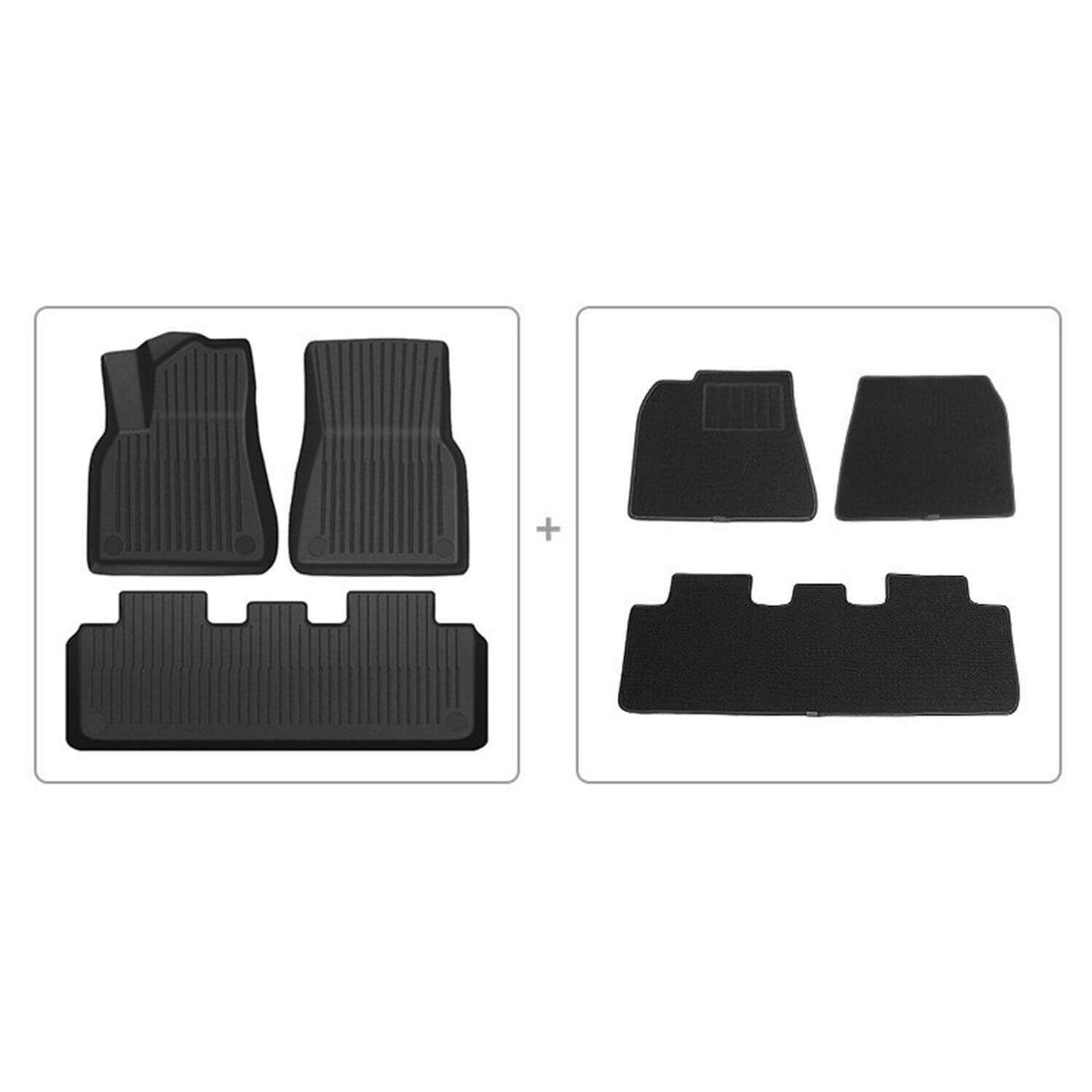 tesla floor mats model y 2023 5 seaters - EnjoyEV