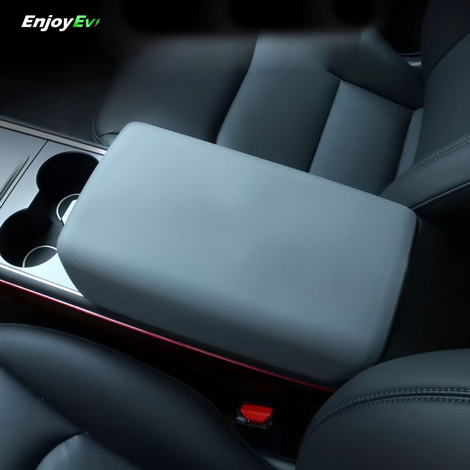 Tesla Model 3  Y Armrest Cover  in Grey - EnjoyEV