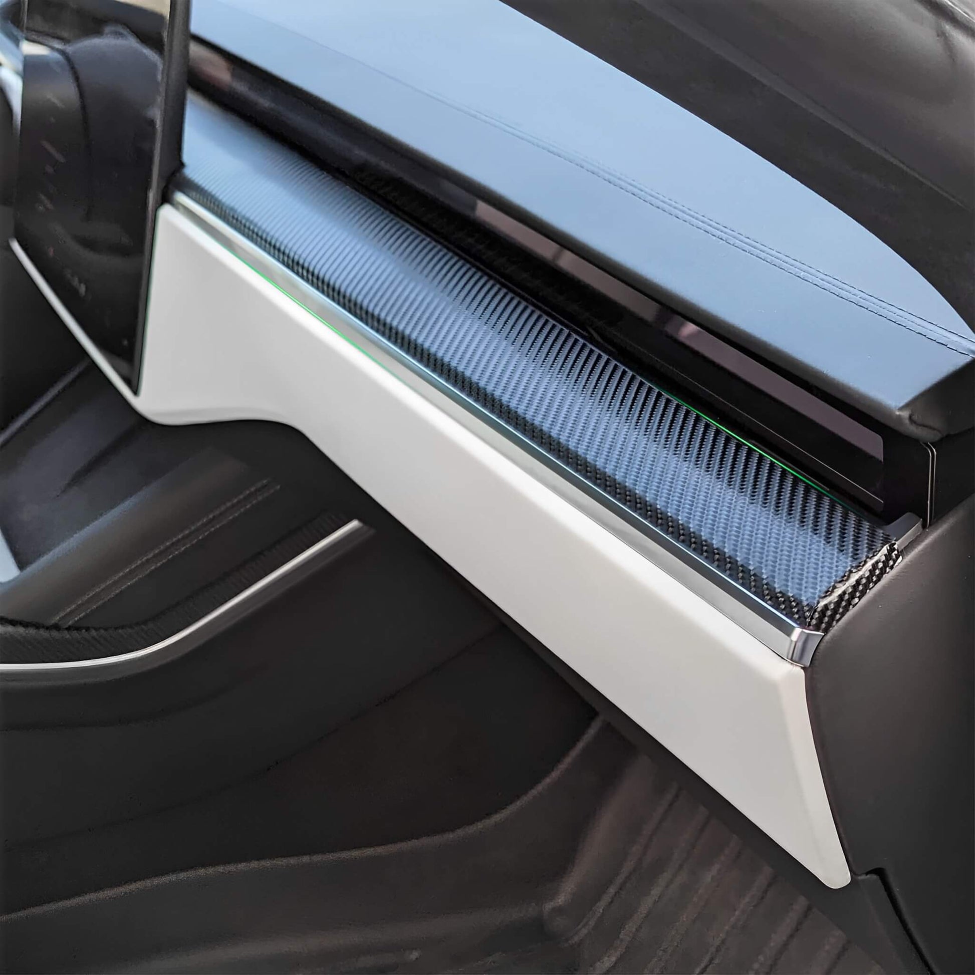 Tesla Model X/S carbon fiber dashboard cover panels 