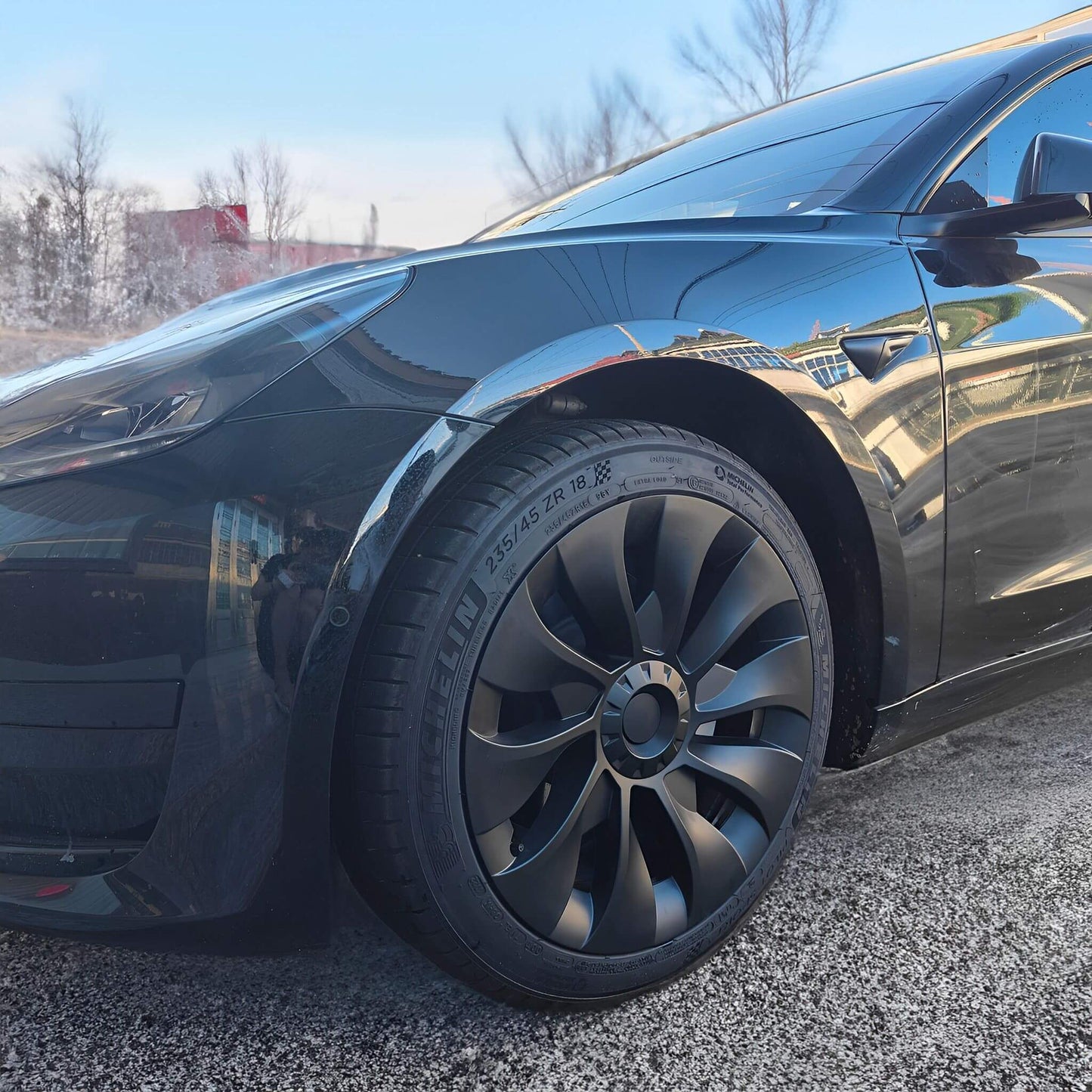 Best Tesla Model 3 18 inch Aero Hubcaps Wheels Cover Replacement 