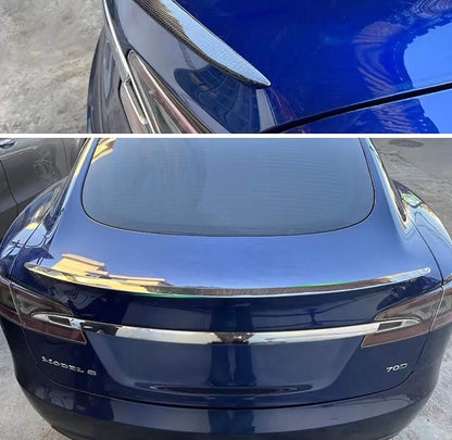 Tesla Model S Carbon Fiber Sport Trunk Decklid Spoiler