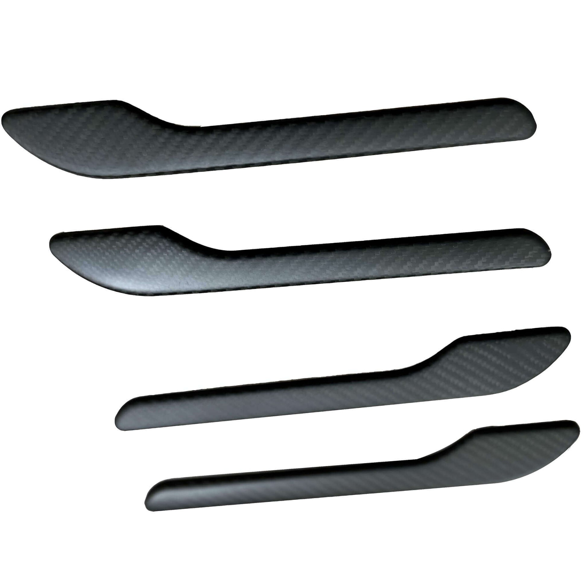 tesla model 3 3m carbon fiber door handles - EnjoyEV