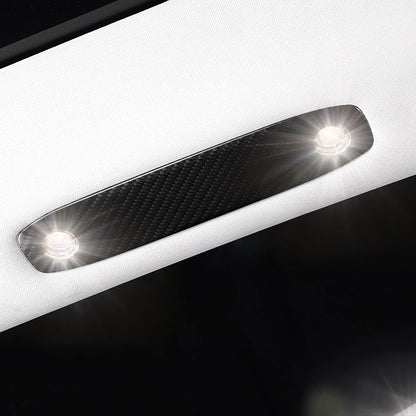 Real Carbon Fiber Reading Light Trim Cover For Tesla Model 3&Y - EnjoyEV