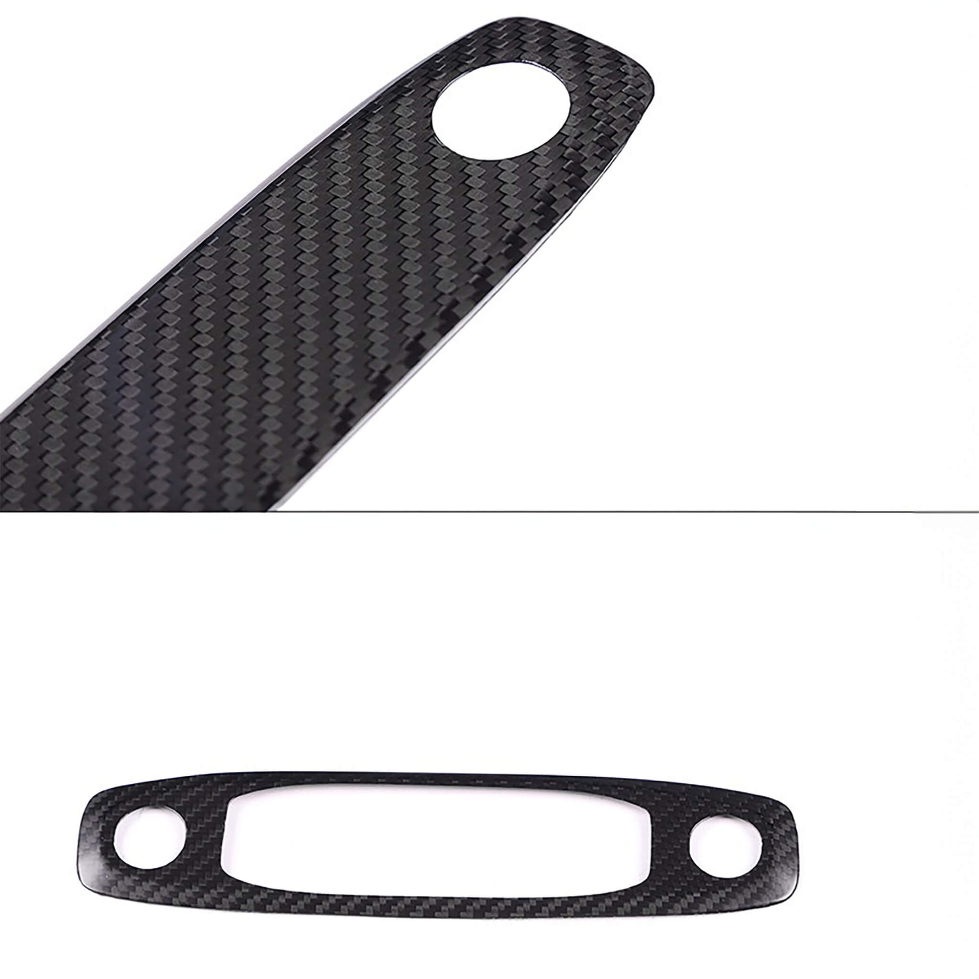 Black Matte Carbon Fiber Reading Light Trim Cover For Tesla Model 3&Y - EnjoyEV