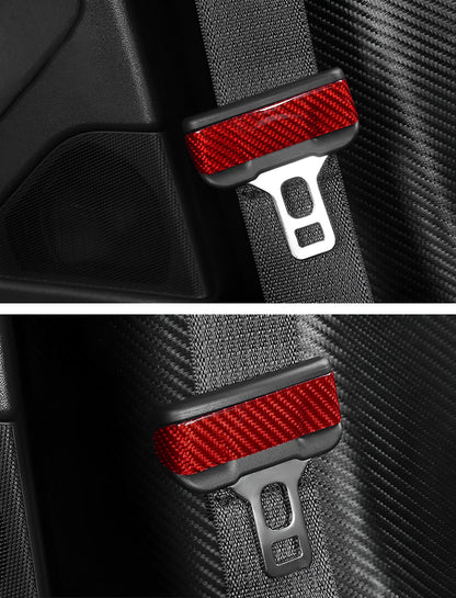 Real Carbon Fiber Seat Belt Cover For Tesla Model 3 & Y - EnjoyEV