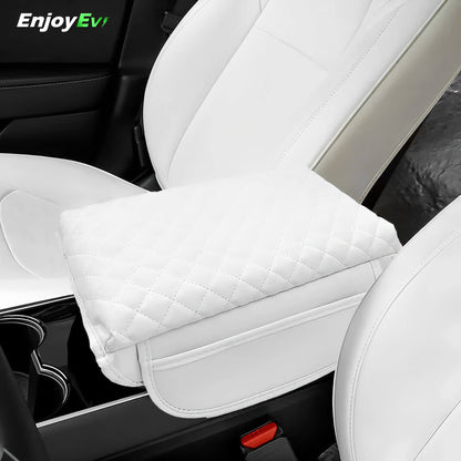 Console Armrest Cushion with Pocket for Model 3&Y - EnjoyEV