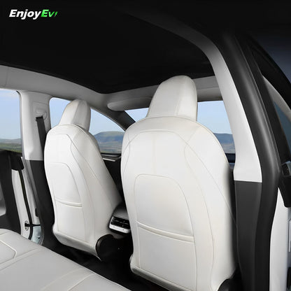 White Full Seat Cover For Tesla Model 3 & Y - EnjoyEV