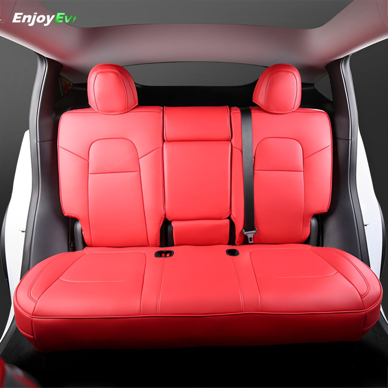 Best Tesla Model 3 & Y Red Full Seat Covers- EnjoyEV