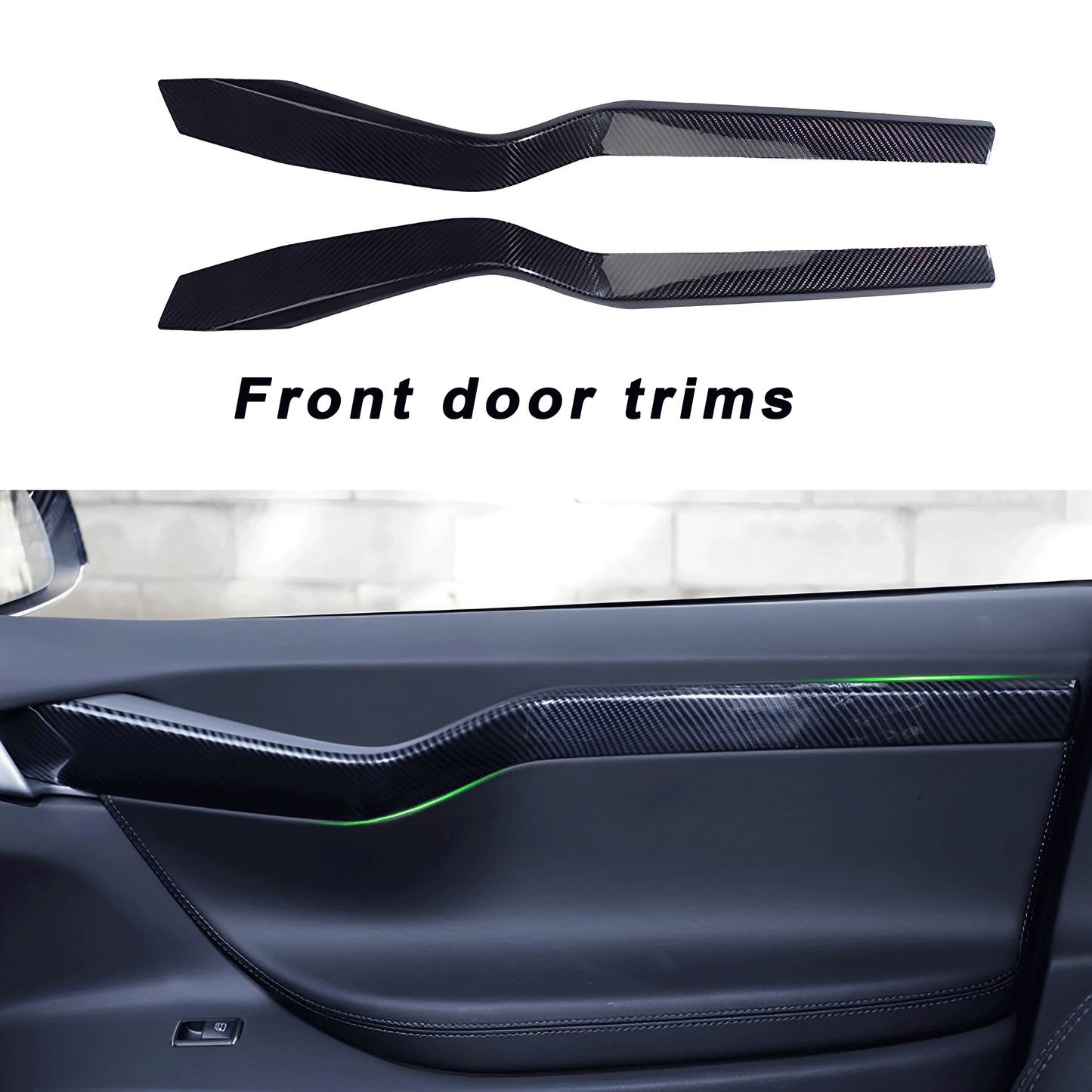 Best Carbon Fiber Door Trims For Tesla Model X 2015-2021