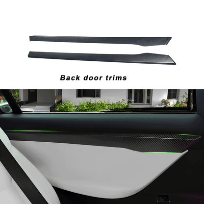 Tesla Model X 2015-2021 Carbon Fiber Door Trims Panels 