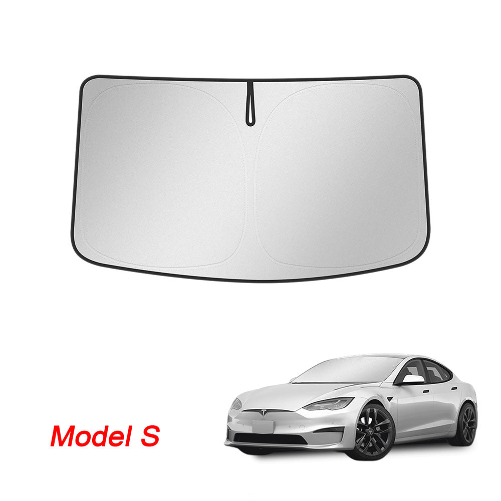 Tesla Model S Windshield Glass Sunshades- EnjoyEV