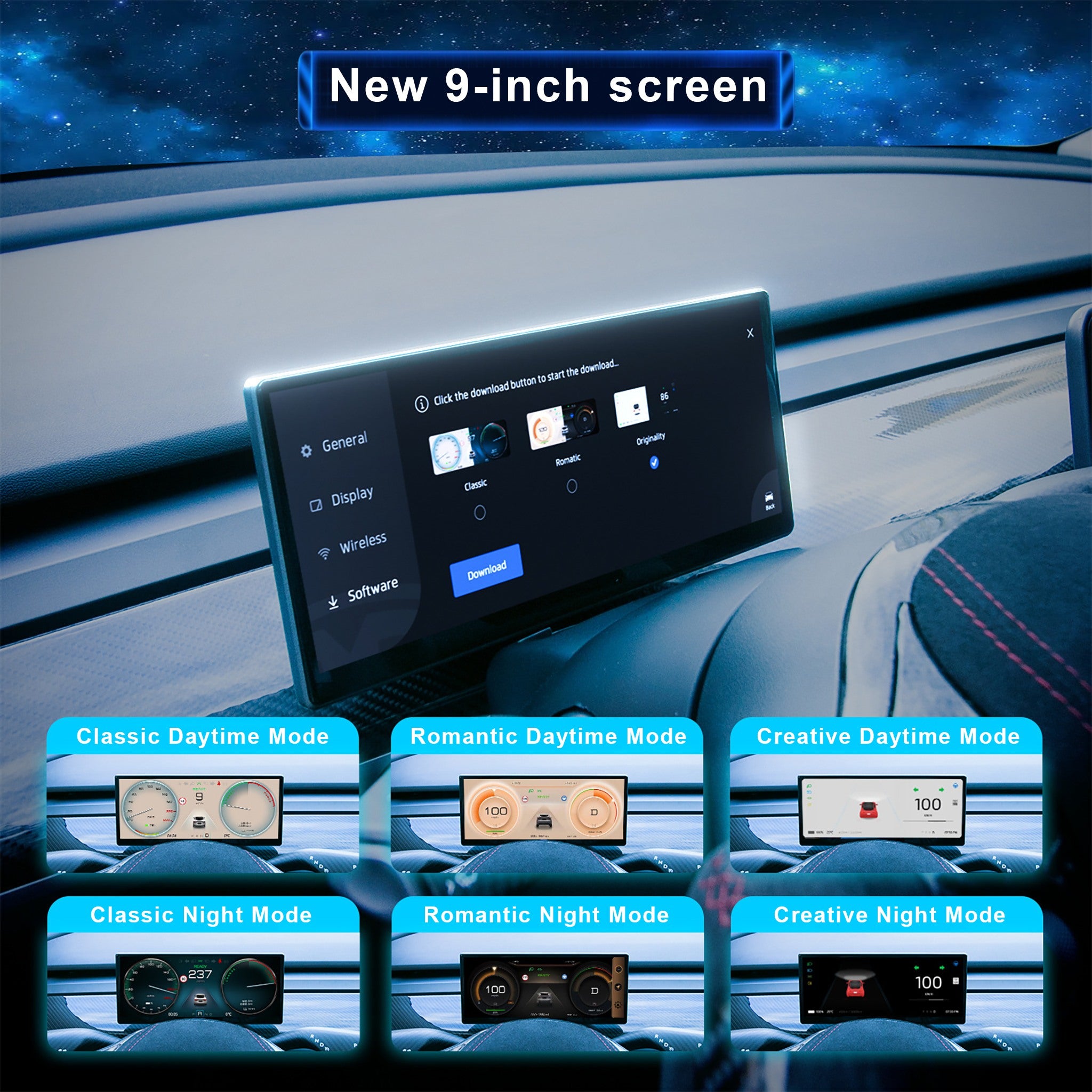 Model Y/3 Center Console Dashboard Touch Screen ( Linux 9.0'') – EnjoyEV
