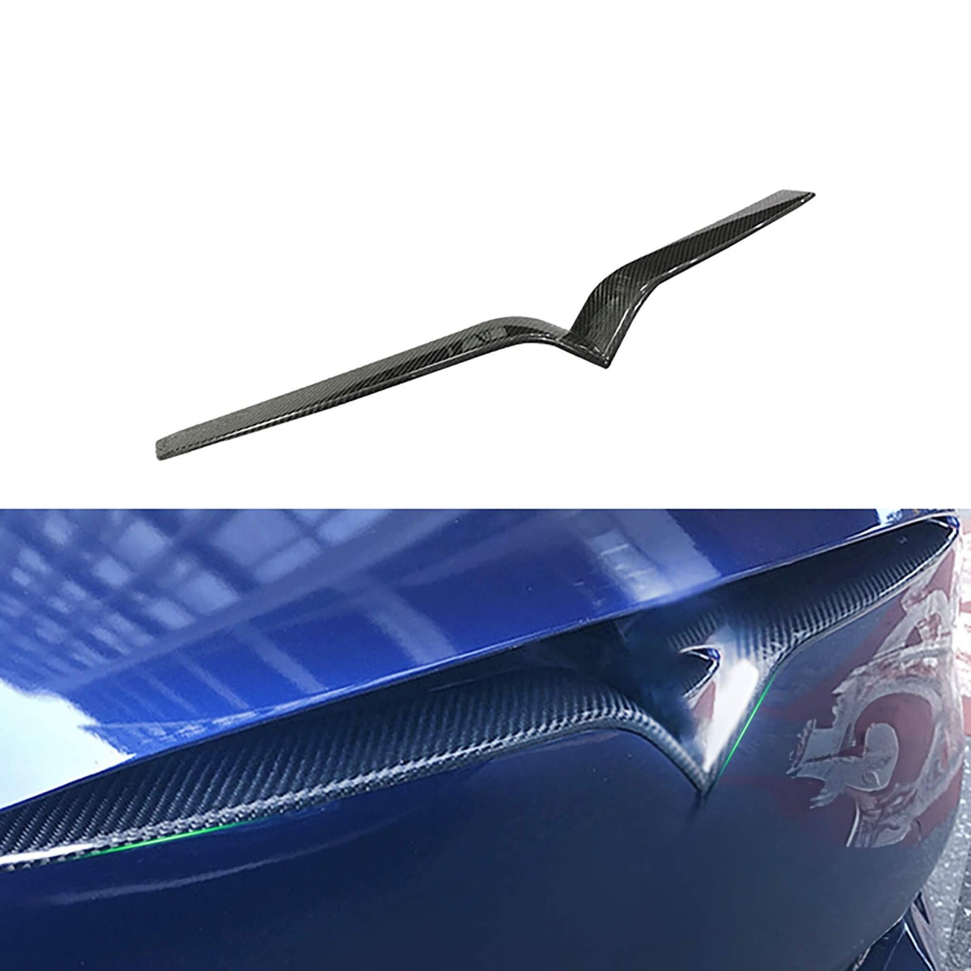 Best Carbon Fiber Front Bumper Inlay For Tesla Model X