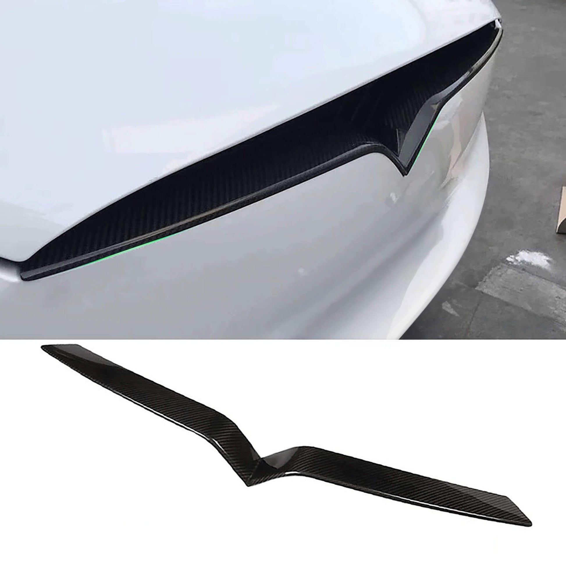 Tesla model x Carbon Fiber Front Bumper Inlay 