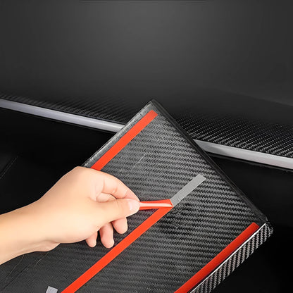 Real Carbon Fiber Glove Box Cover For Model 3 & Y - EnjoyEV