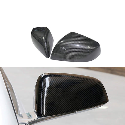 Tesla Model X Carbon Fiber Mirror Housing Replacement Covers