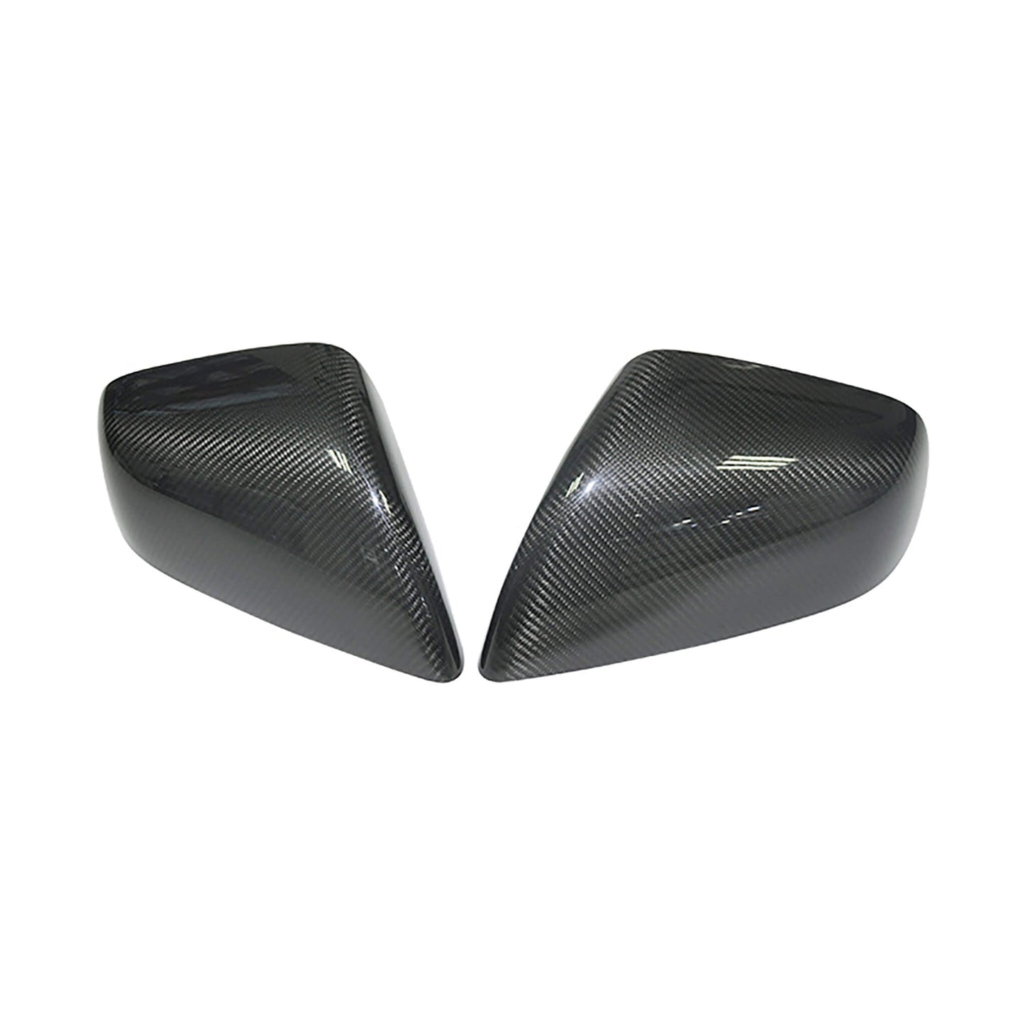 Tesla Model X Carbon Fiber Side Mirror Covers Wrap Replacements