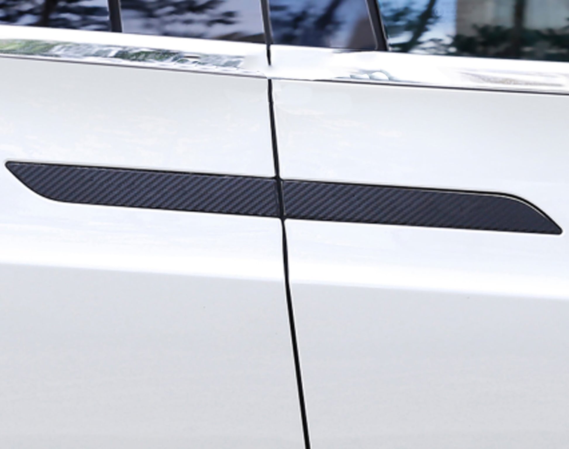 Tesla model x carbon fiber Door Handle Cover Wrap 