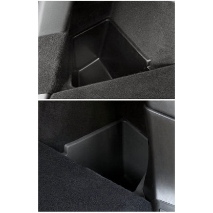 Tesla Model Y 7 Seaters: Rear Trunk Side Storage Bins + Flocked Lids