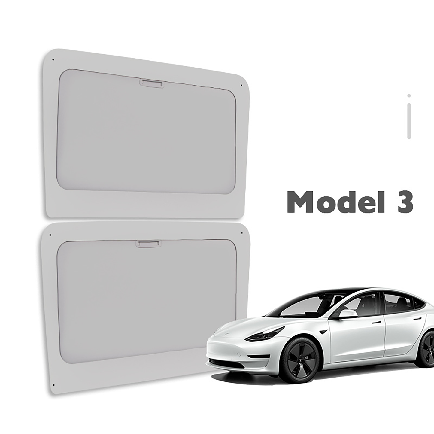 Tesla Model Y 3 Retractable Glass Roof Sun shade 