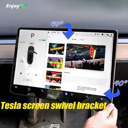 Screen Swivel Mounting Bracket for Tesla Model 3 & Model Y - EnjoyEV