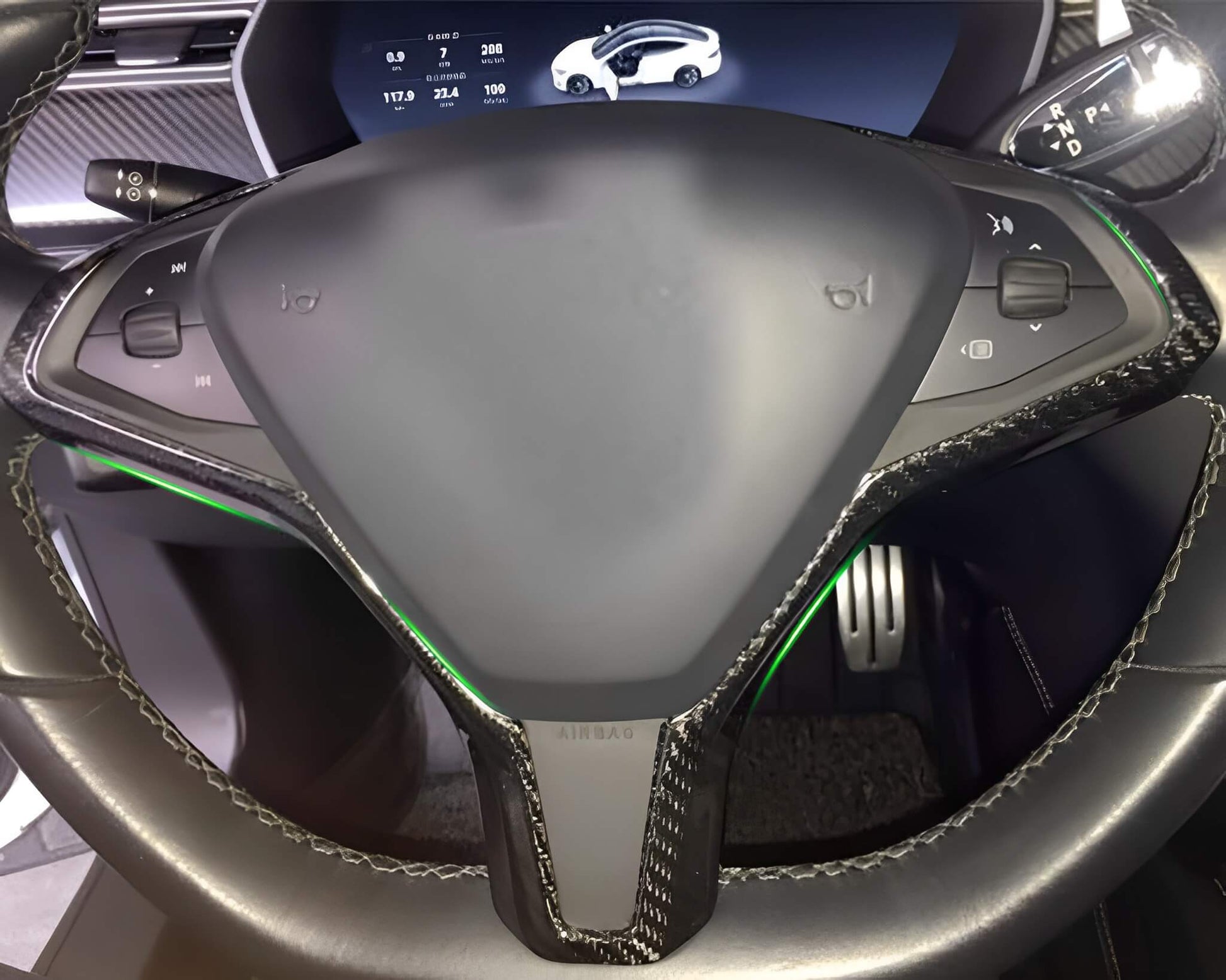 Steering-Wheel-Frame-Trim-Cover-for-Tesla-Model-X-S-2016-2021